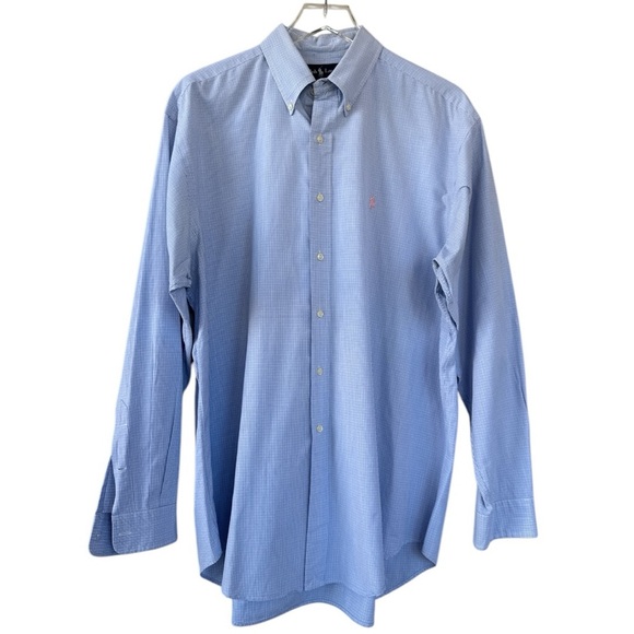Ralph Lauren Men’s Button Down Dress Shirt Size Large - Picture 1 of 6